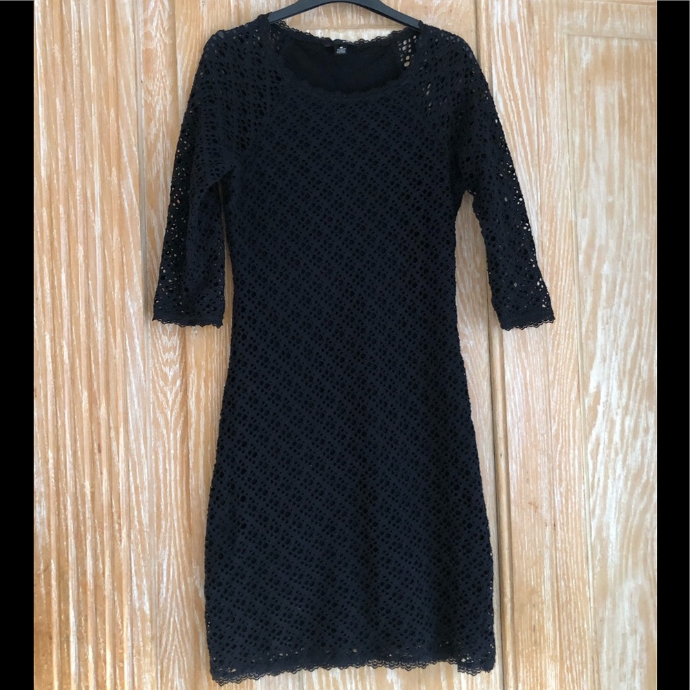 Aqua short black dress